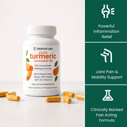 Move More Comfortably with Turmeric Curcumin (1,000mg)